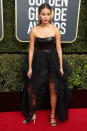 <p><em>The Gifted</em> actress attends the 75th Annual Golden Globe Awards at the Beverly Hilton Hotel in Beverly Hills, Calif., on Jan. 7, 2018. (Photo: Steve Granitz/WireImage) </p>