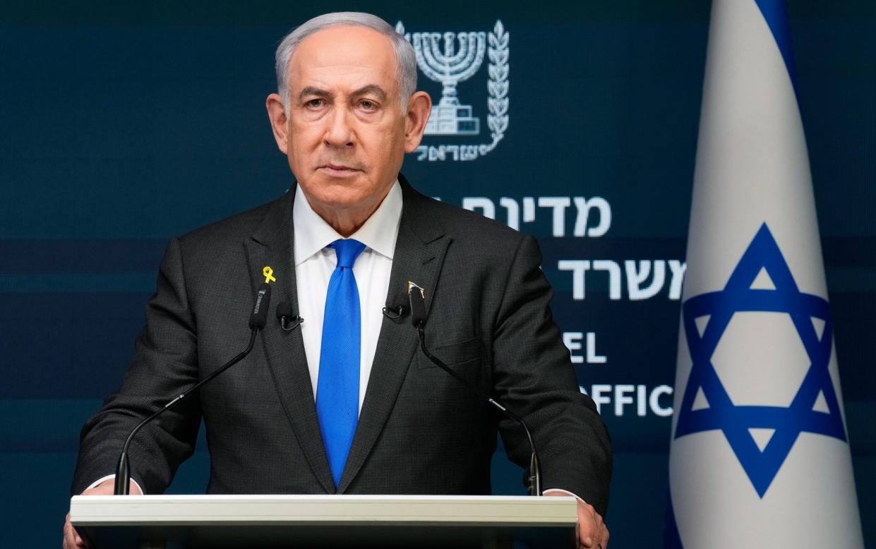 Benjamin Netanyahu, the Israeli prime minister, speaks during a news conference in Jerusalem on Sept 2