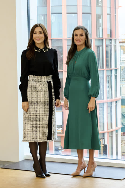 Mary de Dinamarca junto a la reina Letizia 