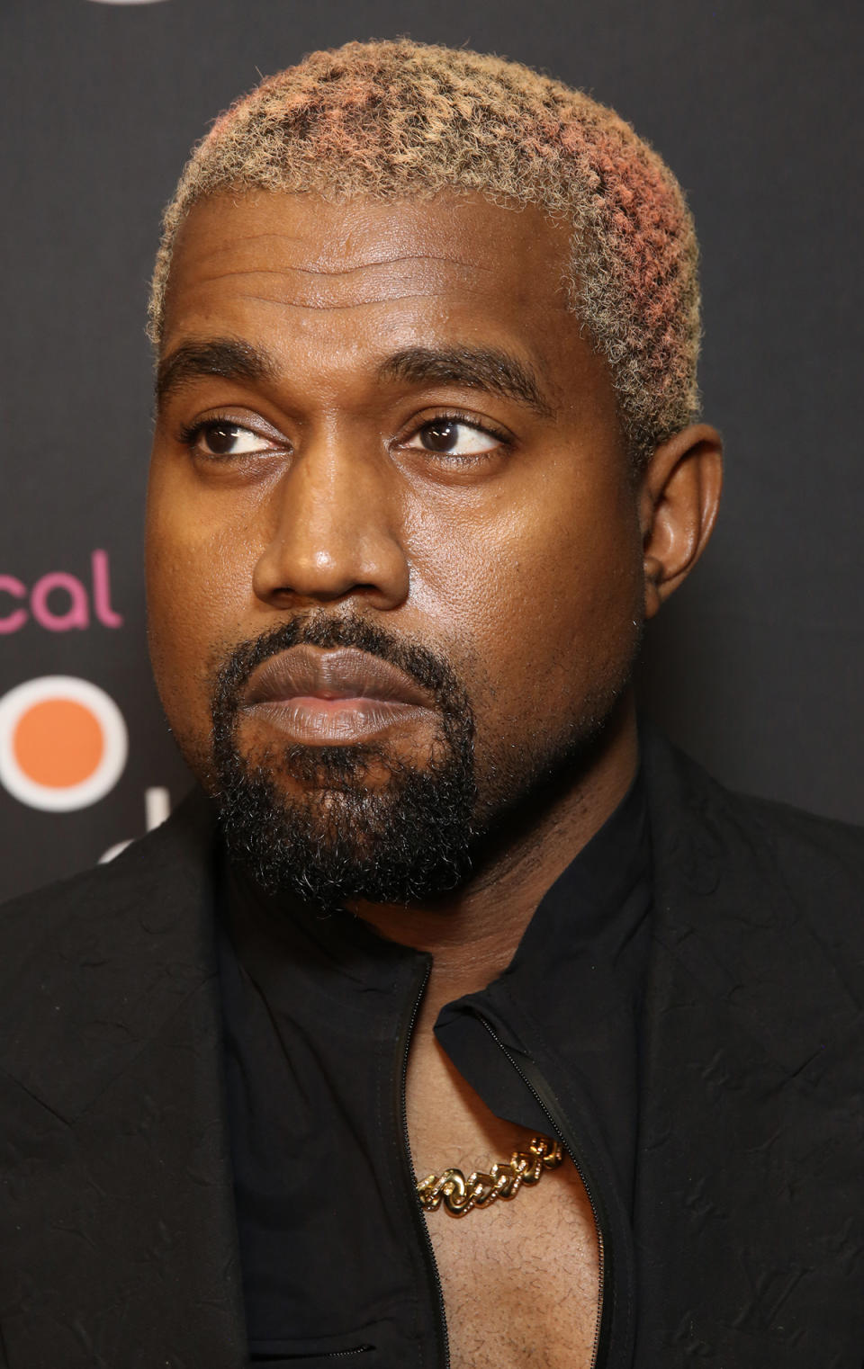 See Kanye West's rainbow hair here.