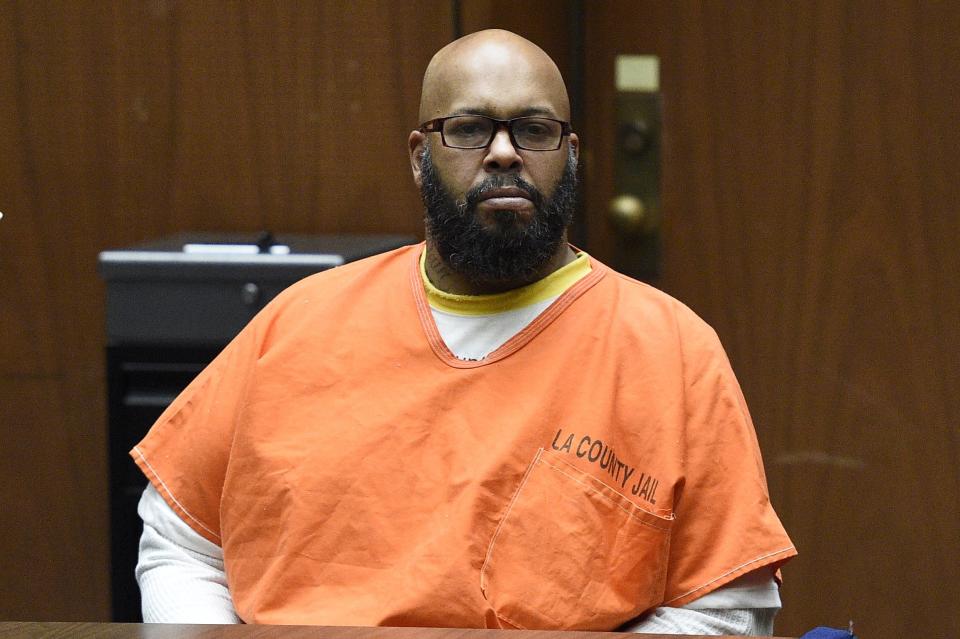 Rap mogul Marion "Suge" Knight appears in court with his lawyer David Kenner in Los Angeles