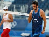 Beach Volleyball - Men - Pool F - Italy (Nicolai/Lupo) - Poland (Kantor/Losiak)