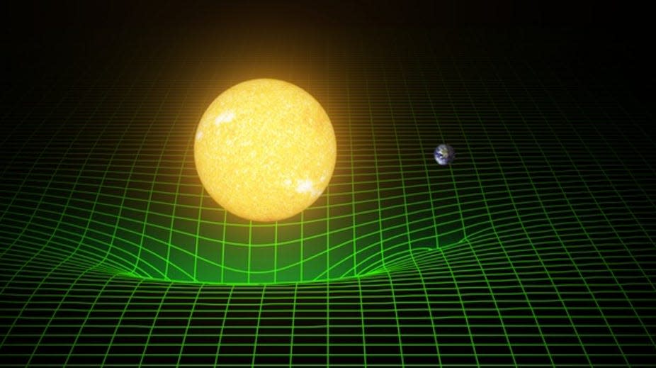 sun earth spacetime warping ligo