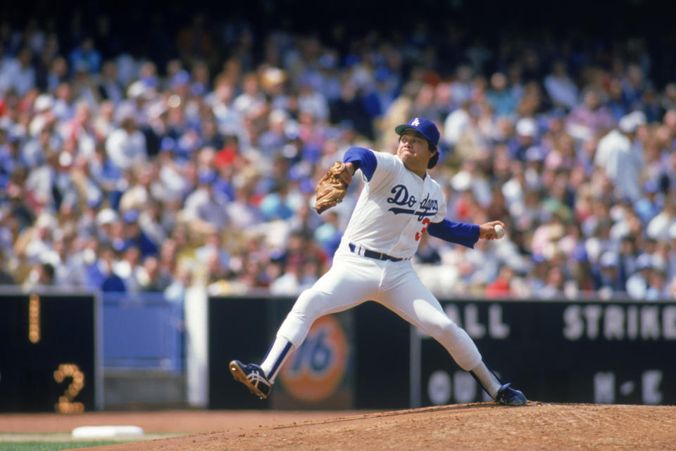 Fernando Valenzuela。(Photo by: Rick Stewart/Getty Images)