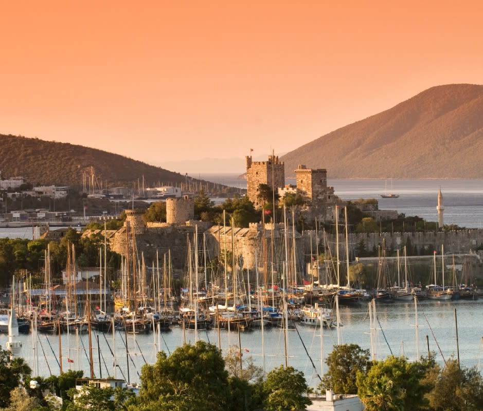 Bodrum, Turkey. A dreamy dupe for the Amalfi Coast on the very same Mediterranean. <p>Izzet Keribar/Getty</p>