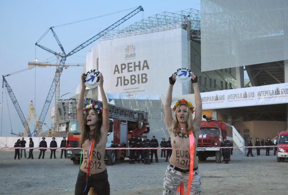 Nackt-Protest in der Ukraine