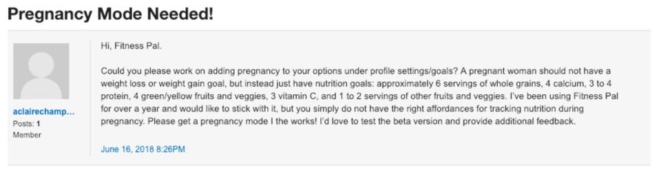 MyFitnessPal forums