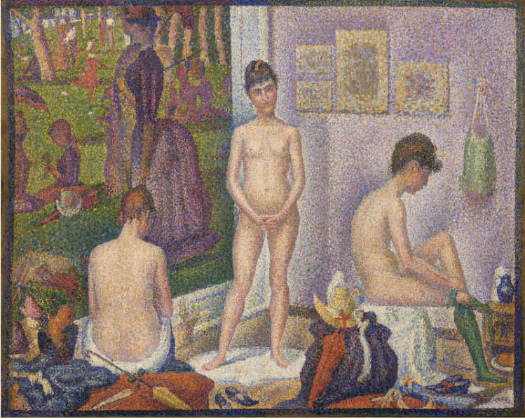 Georges Seurat’s Les Poseuses, Ensemble (Petite version), 1888