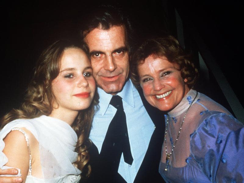 Familienfoto: Maximilian Schell mit seiner Schwester Maria und deren Tochter Marie Theres. Foto: Istvan Bajzat