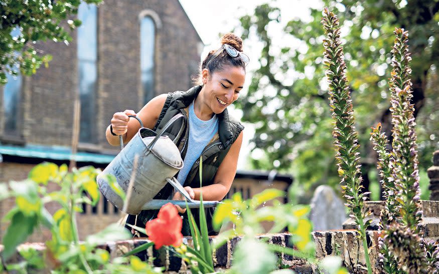 Larbi, above, has been cultivating with her father - Christopher Pledger