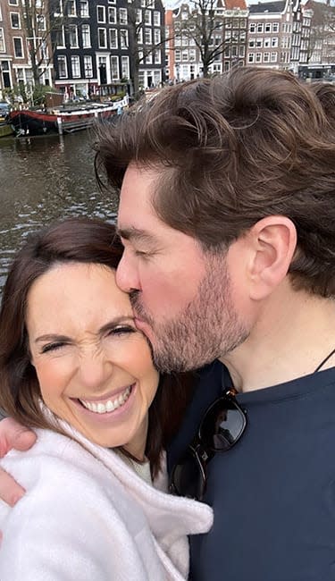 alex jones husband kissing her on Instagram