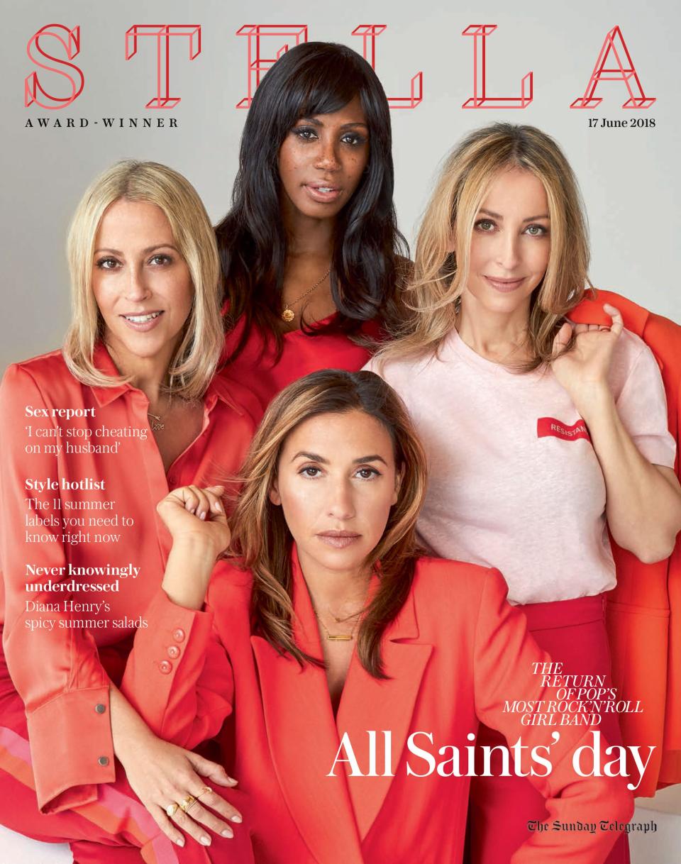 All Saints on the cover of Stella magazine this Sunday - Dan Smith