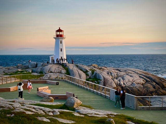 Peggy’s Cove is a quaint  fishing village bewilderingly built on huge boulders at the ocean’s edge.  The icy wind did not invite lingering, but it was easy to see why it’s one of the most photographed sites in the province.