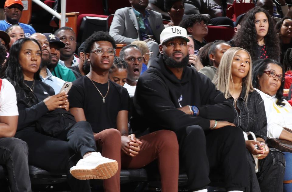 LeBron James family.