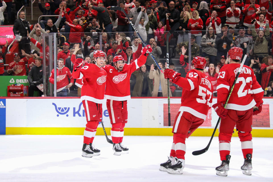 The Red Wings are hanging around the fringes of the playoff race. (Photo by Scott W. Grau/Icon Sportswire via Getty Images)