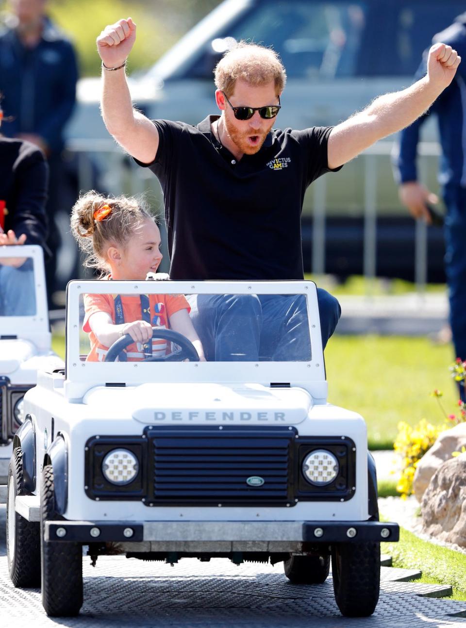 prince harry children invictus games 2020 the land rover challenge