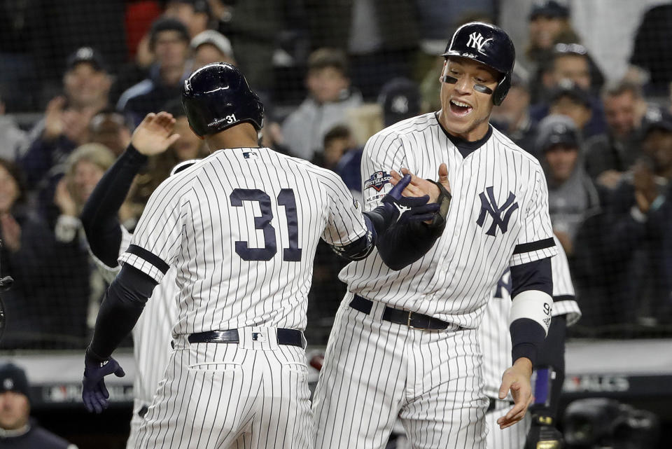 The Yankees defeated the Astros 4-1 in Game 5 of the ALCS. The Astros still lead the series 3-2. (AP Photo/Frank Franklin II)