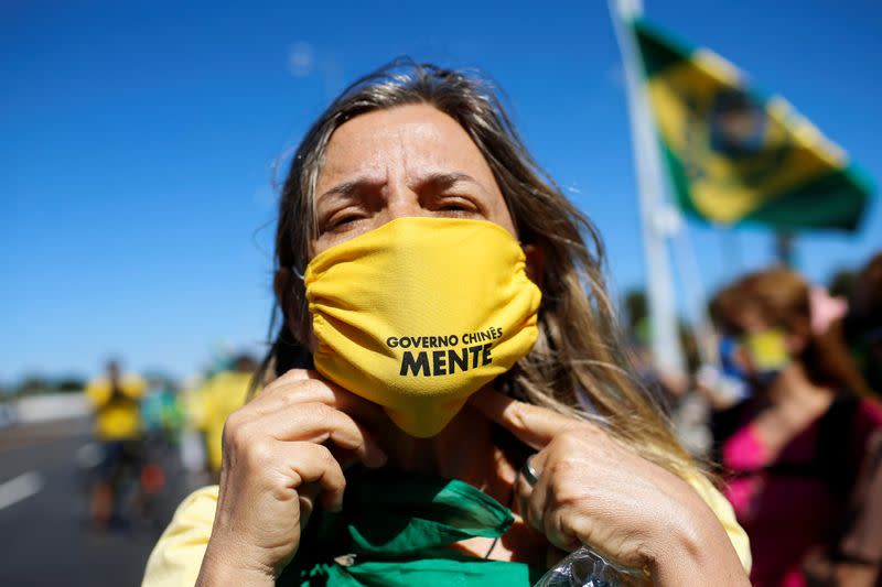 Protest against the Brazilian Supreme Federal Court in Brasilia