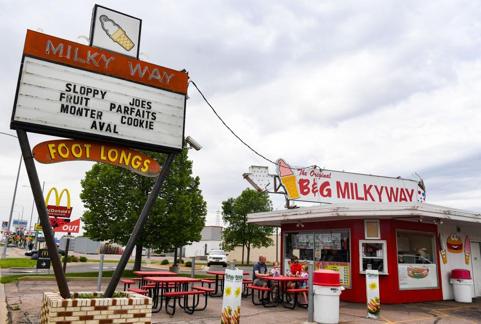 The original B&G Milky Way stands on Friday, June 3, 2022, on 12th Street in Sioux Falls.