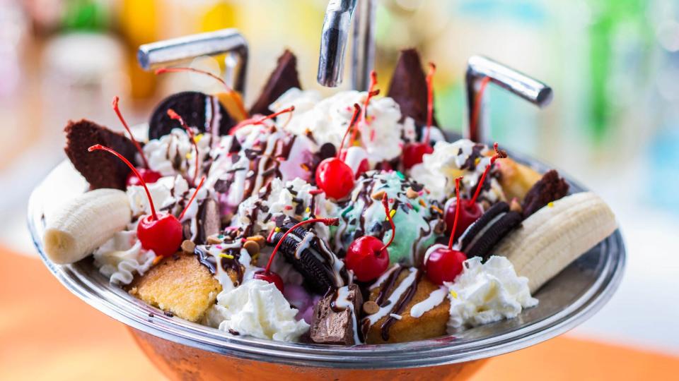 Kitchen sink sundae at Beaches &amp; Cream Soda Shop Beach Club