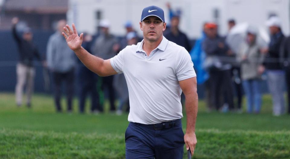 Brooks Koepka leads by one shot going into the final round at Oak Hill (EPA)