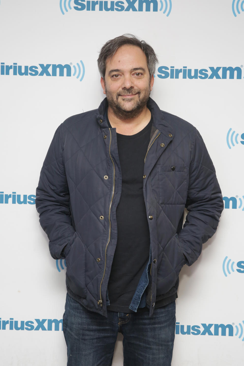 Musician/composer, Adam Schlesinger visits SiriusXM Studios on April 19, 2018 in New York City.  (Photo by Mireya Acierto/Getty Images)