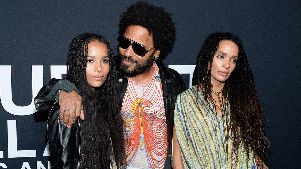 Zoe Kravitz, Lenny Kravitz and Lisa Bonet