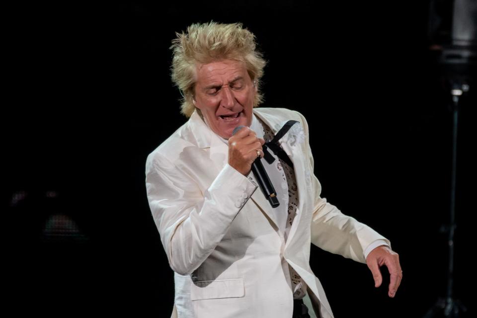 Rod Stewart, pictured here performing last year at Daily's Place in Jacksonville, will play Hard Rock Event Center on Feb. 16.