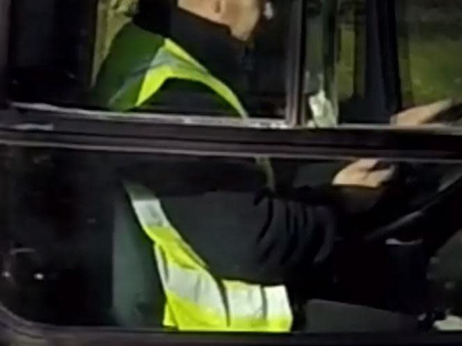 London bus driver caught on camera 'using his phone' at the wheel