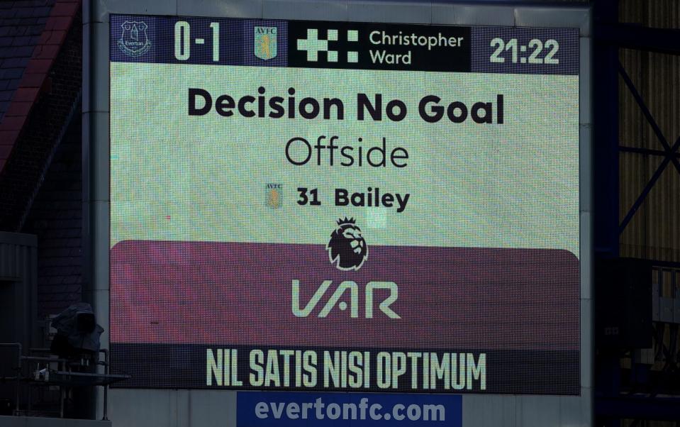 VAR disallows Alex Moreno's goal for Aston Villa