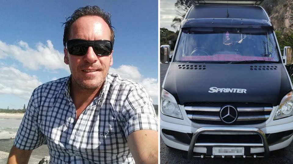 Matthew Banks claims the Byrone Shire Council has been targeting him because of his large van. Source: Facebook