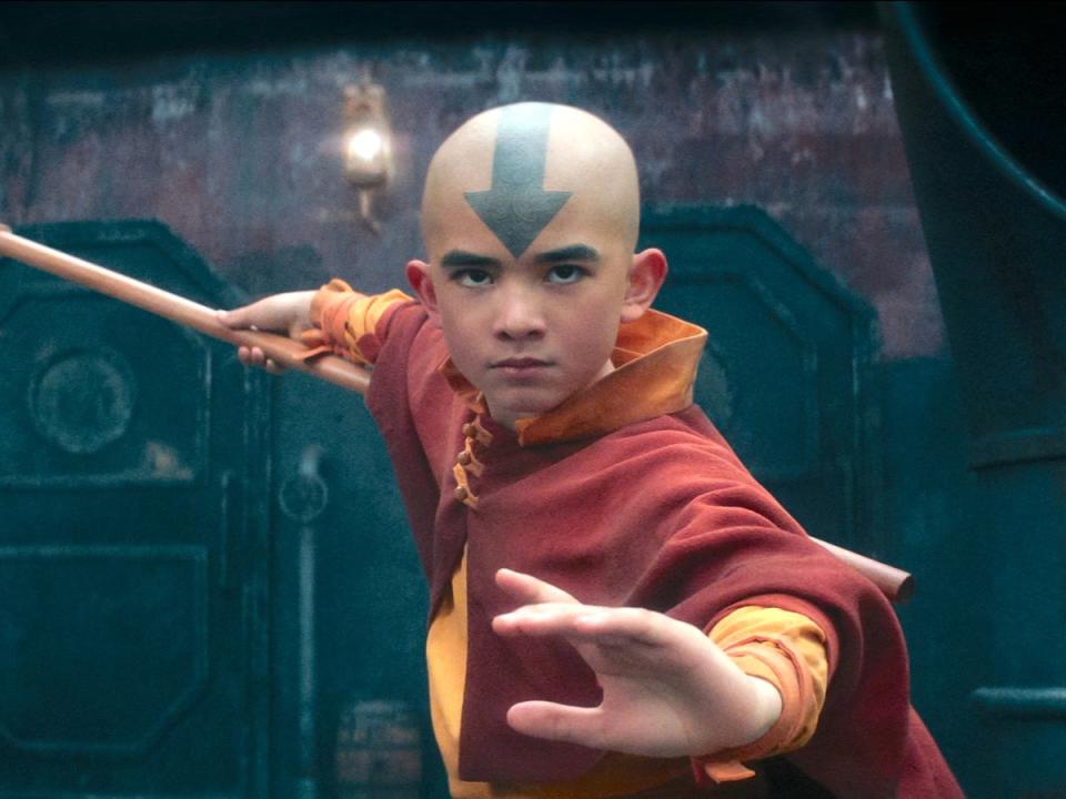 Gordon Cormier as Aang in ‘Avatar: The Last Airbender’ (Courtesy of Netflix)