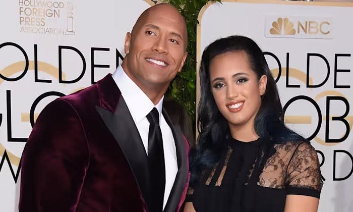 Dwayne Johnson, La roca, y su hija mayor Simone