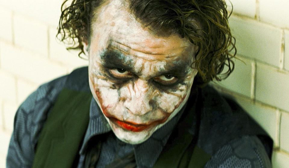 Heath Ledger as The Joker in "The Dark Knight"