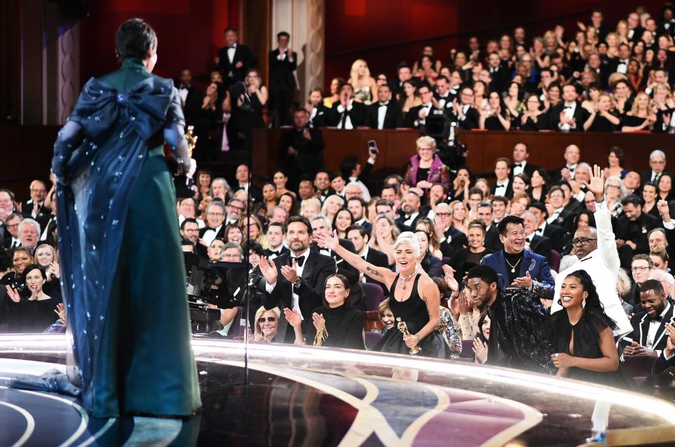 91st Academy Awards – Oscars Backstage – Hollywood, Los Angeles, California, U.S., February 24, 2019. Olivia Colman accepts her Best Actress award. Matt Petit/A.M.P.A.S./Handout via REUTERS.