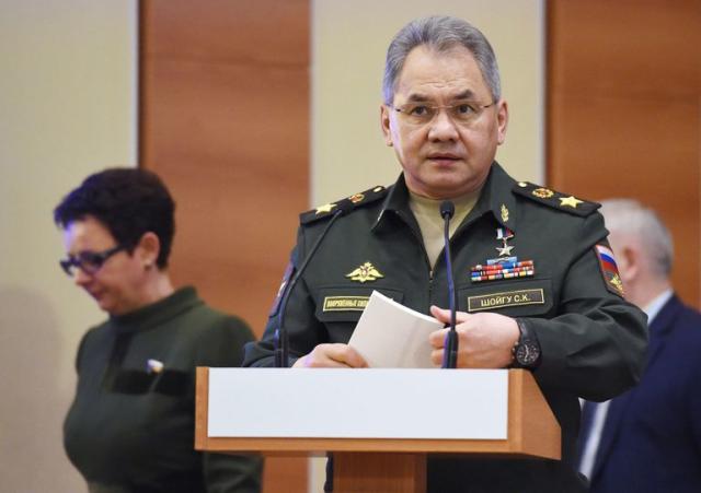  El ministro de Defensa ruso, el general Sergei Shoigu