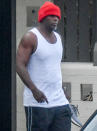 <p>Idris Elba heads out for a morning workout in Sydney's CBD on Tuesday.</p>