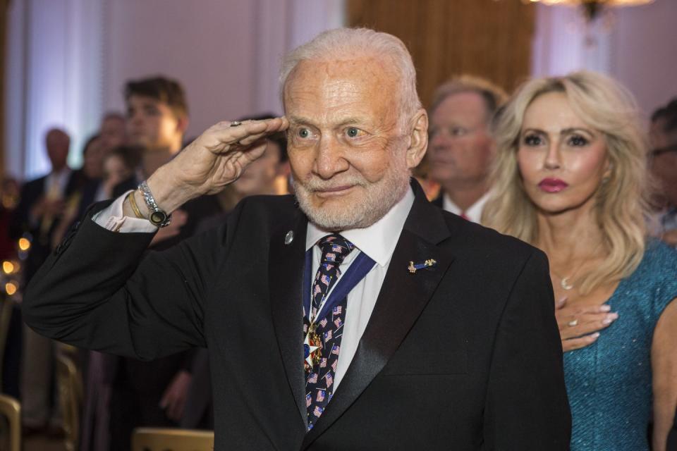 dr buzz aldrin honored with 