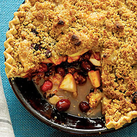 Dressed-up apple pie