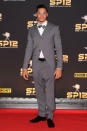 <b>Louis Smith </b><br><br>The Olympic silver medallist, and Strictly star, worked the geek chic trend in a grey suit with bow tie and specs.<br><br>© Rex