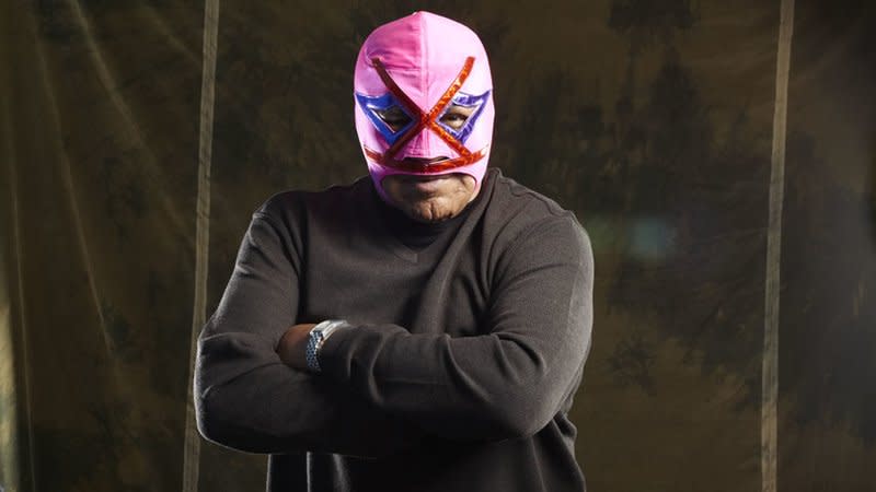 El luchador mexicano Villano III. / Foto: Twitter @rafaga_dep