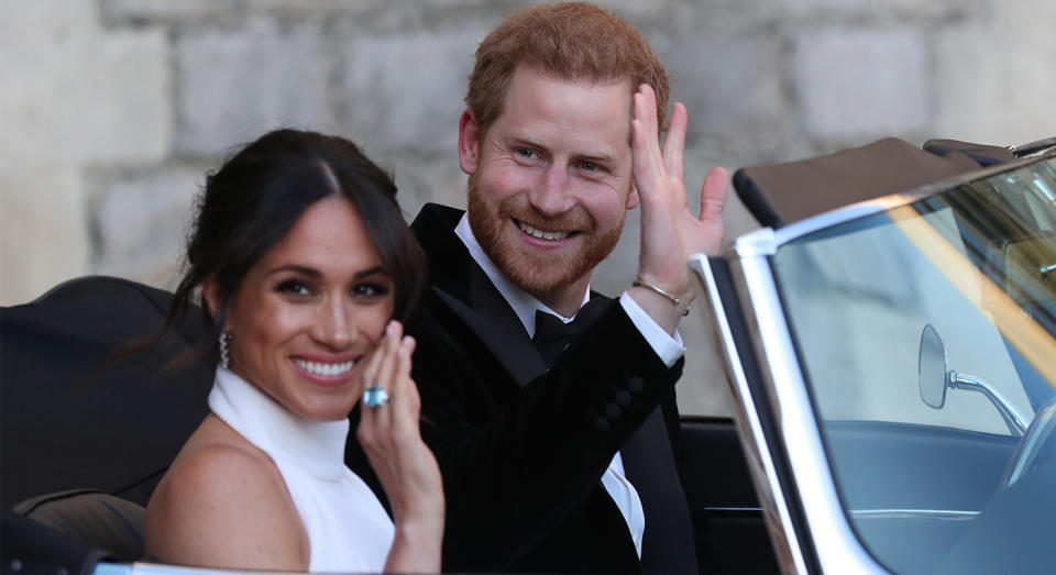 Celebrity hairstylist George Northwood revealed he was the Duke and Duchess of Sussex's former hairdresser with a photo of the couple on his Instagram account back in 2020.  He has now launched a new vegan haircare range. (Getty Images)