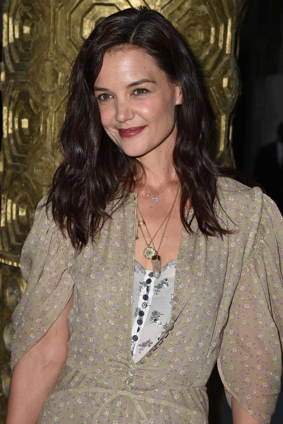 PARIS, FRANCE - FEBRUARY 27: (EDITORIAL USE ONLY) Katie Holmes attends the Chloe show as part of the Paris Fashion Week Womenswear Fall/Winter 2020/2021 on February 27, 2020 in Paris, France. (Photo by Dominique Charriau/WireImage)