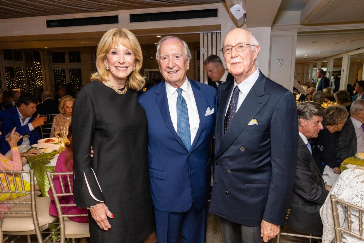 Susan Wright, James Borynack and Bill Tiefel at the Town of Palm Beach United Way's Alexis de Tocqueville Society award dinner in March 2023. This year's dinner is scheduled for April 15 at Club Colette.