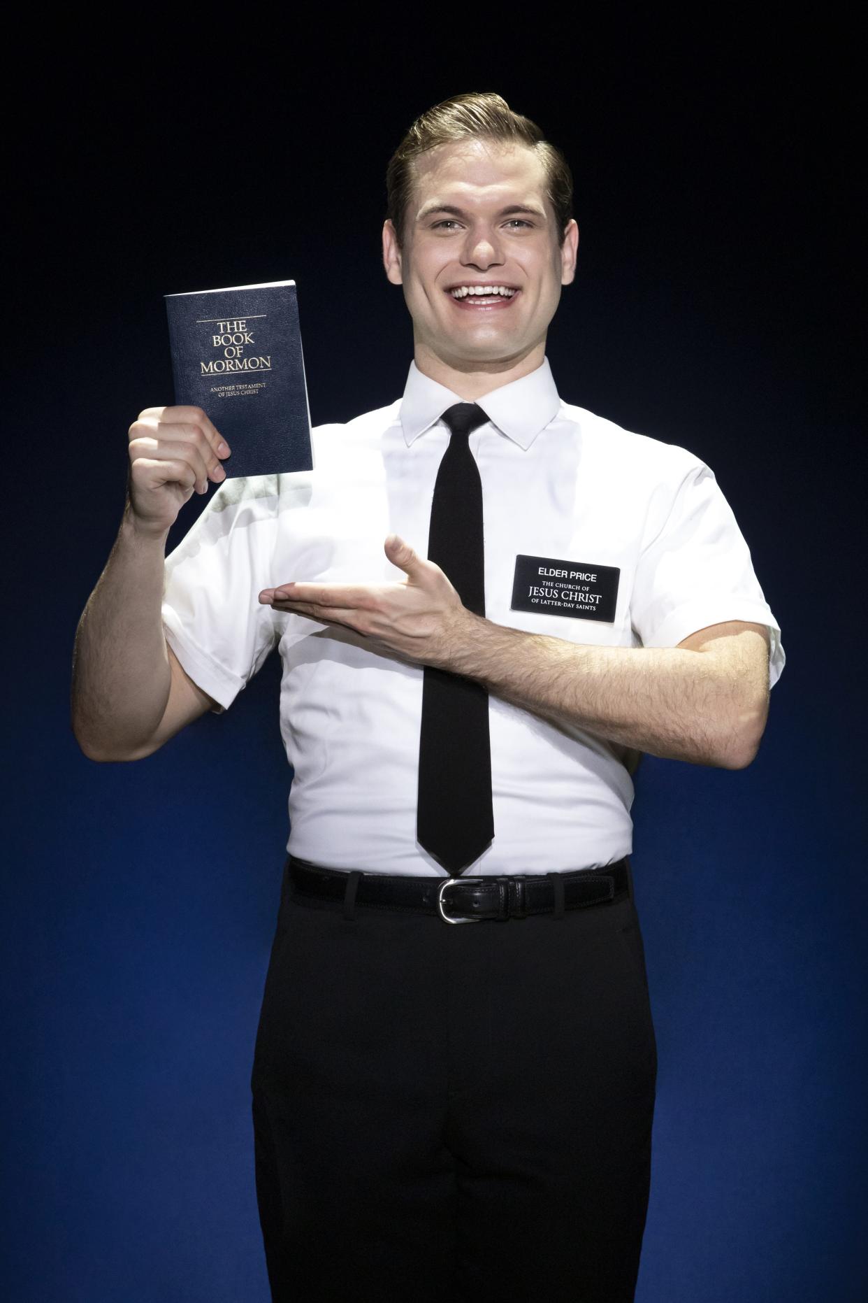Elder Price (Sam McLellan) dreams of spending his two-year mission in Orlando so he can be close to Disney World. But as “The Book of Mormon” unfolds, things don’t go according to plan when he is assigned to travel to rural Uganda.