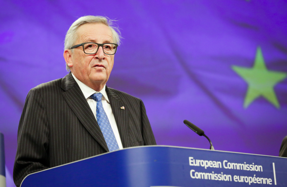 <em>Jean-Claude Juncker said he would be “happy” to help Britain rejoin the European Union (Rex)</em>