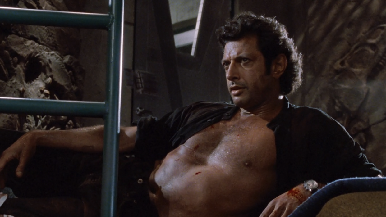  Jeff Goldblum shirtless in Jurassic Park 