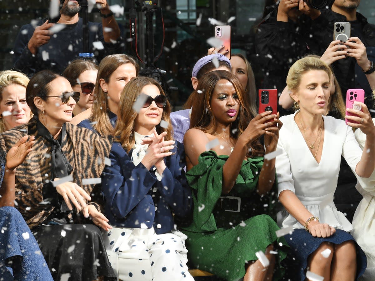 Victoria Starmer and June Sarpong attend the Edeline Lee show during London Fashion Week (Getty)