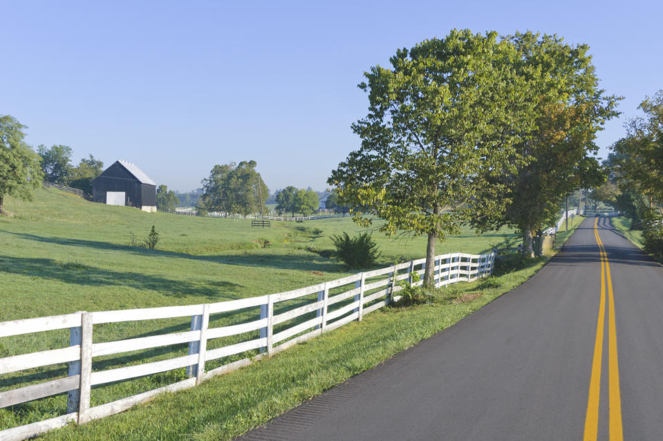 Country road near Lexington