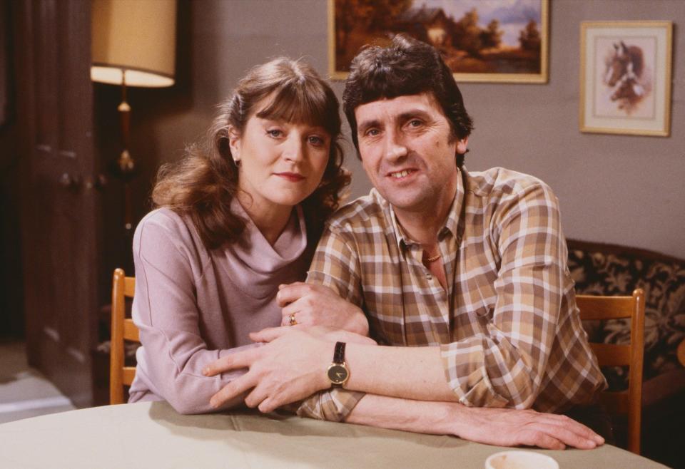 In Coronation Street as Harry Clayton, with wife Connie (Susan Brown) - ITV/Shutterstock